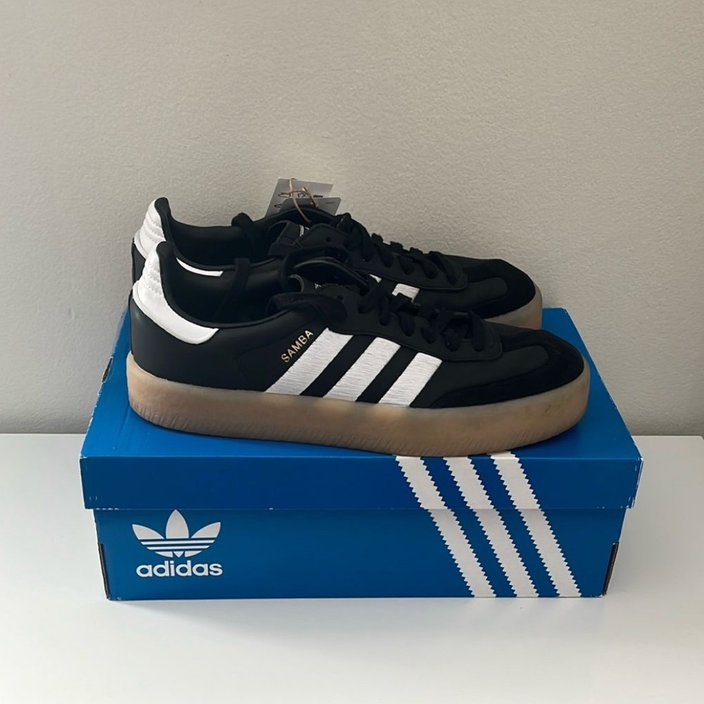 Adidas Black and White Sambae